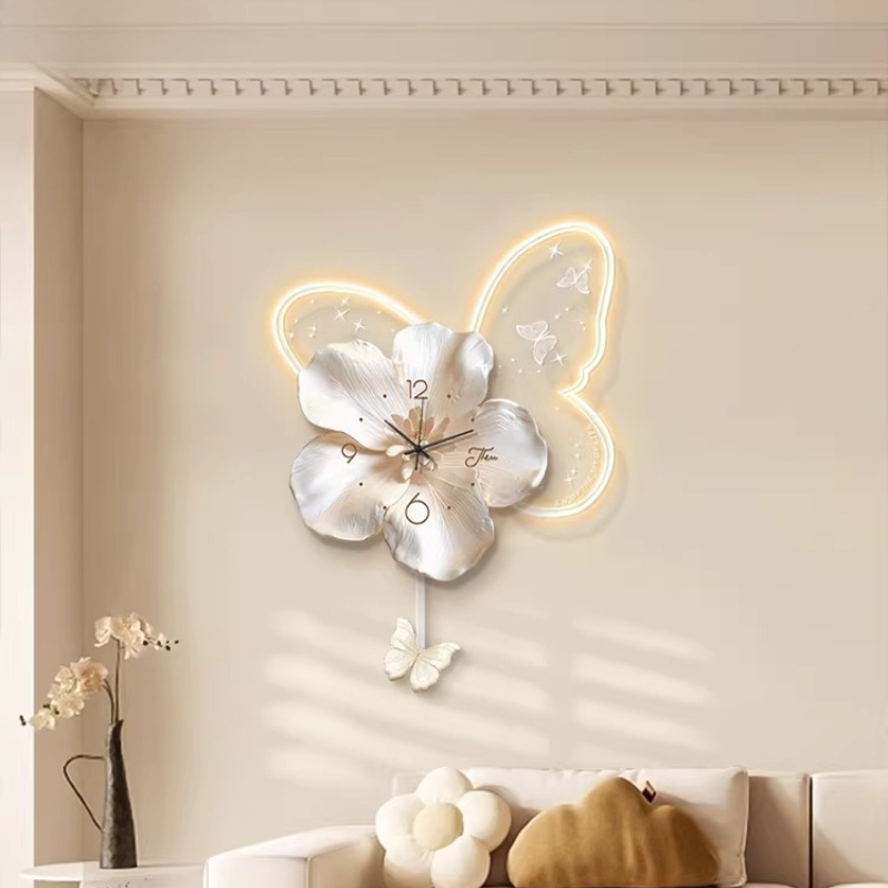 Interior Design Luxury House - ساعة حائط رقمية LED لغرفة المعيشة