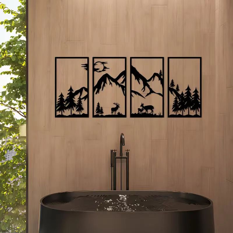 لوحة جدارية معدنية فاخرة جديدة - مراجعة Interior Design Luxury House وسعره